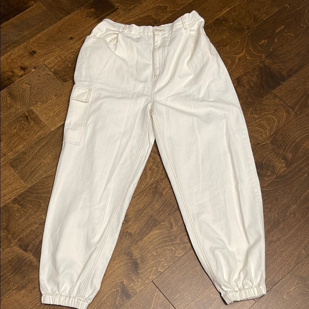 asos Design Cream Cargo Pants